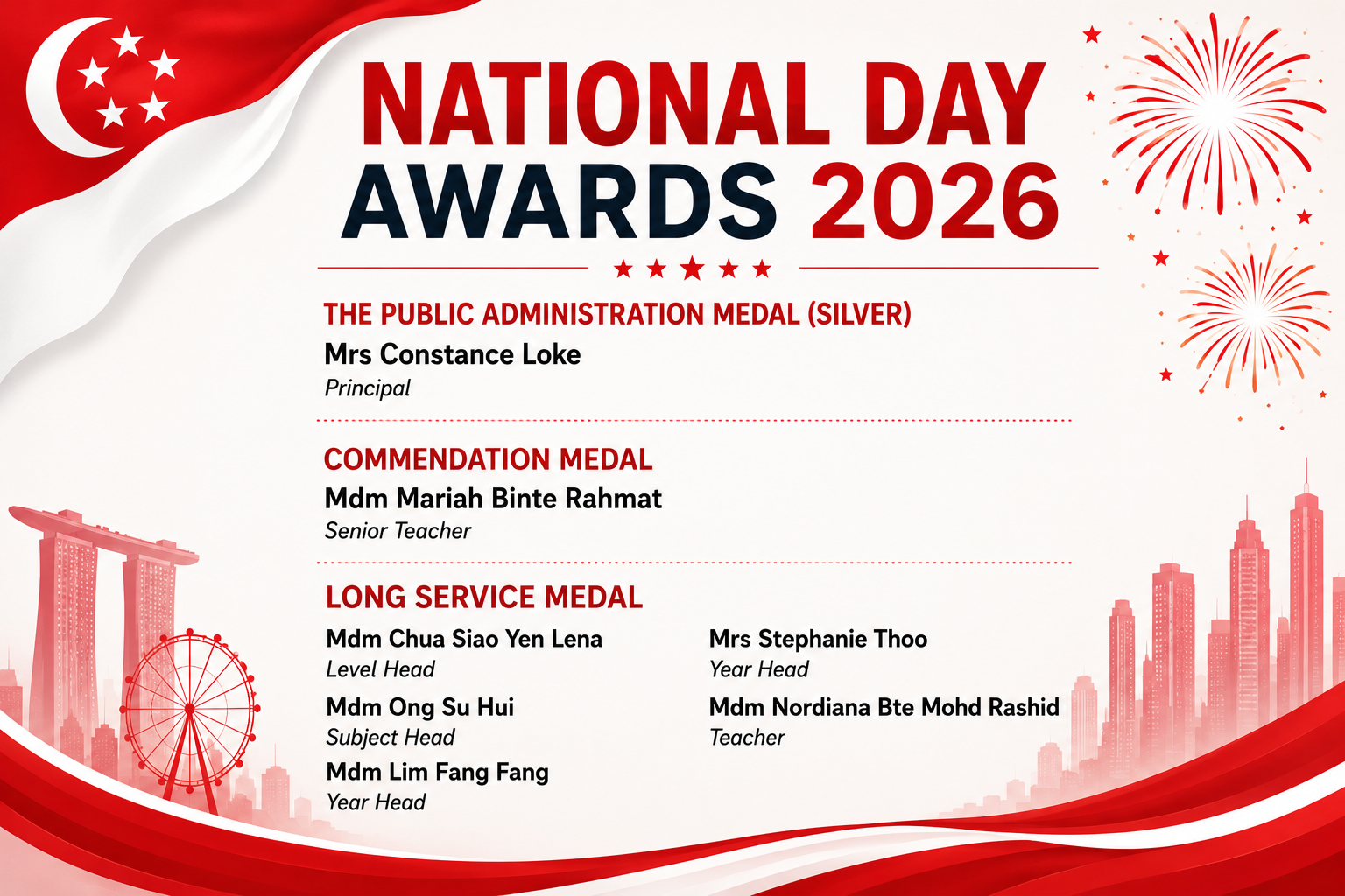 National Day Awards 2026